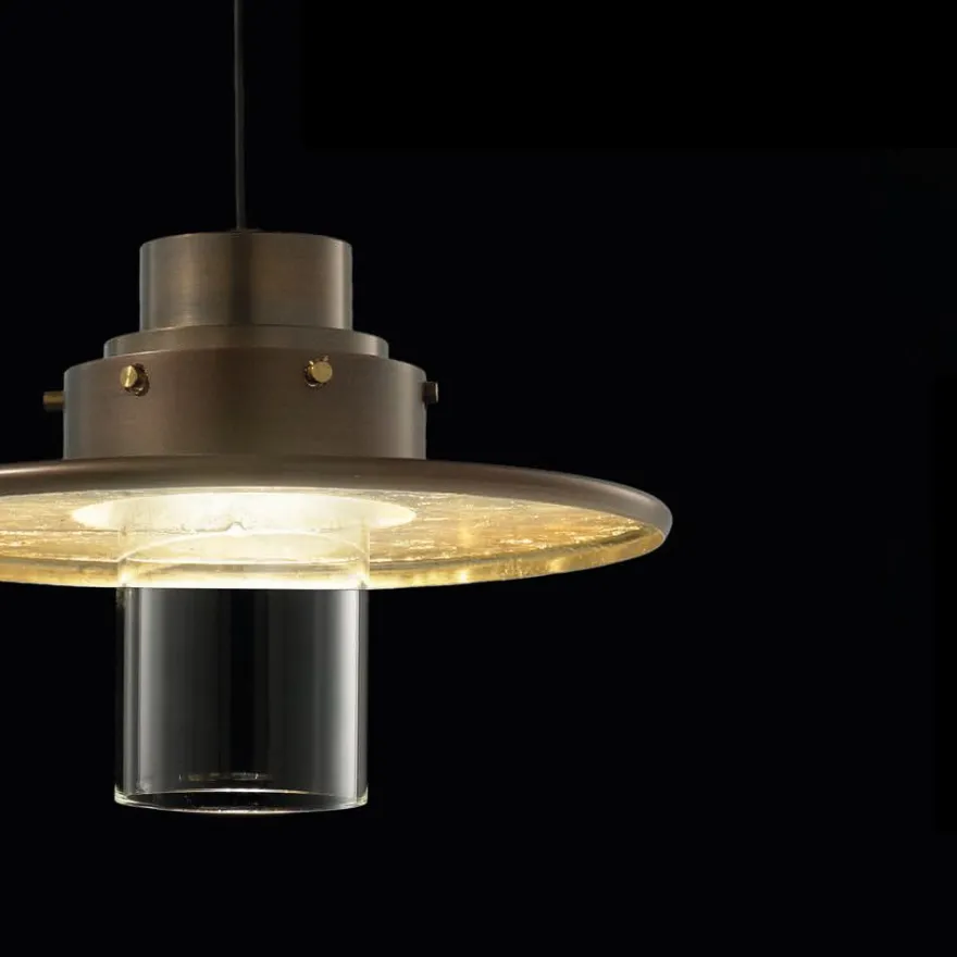 TRE GRAZIE 3-flam. moderne Hängeleuchte Bronze