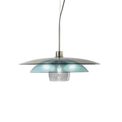 TRE VOLTE Hochwertige Glas-Pendelleuchte