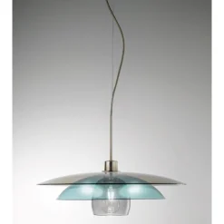 TRE VOLTE Hochwertige Glas-Pendelleuchte