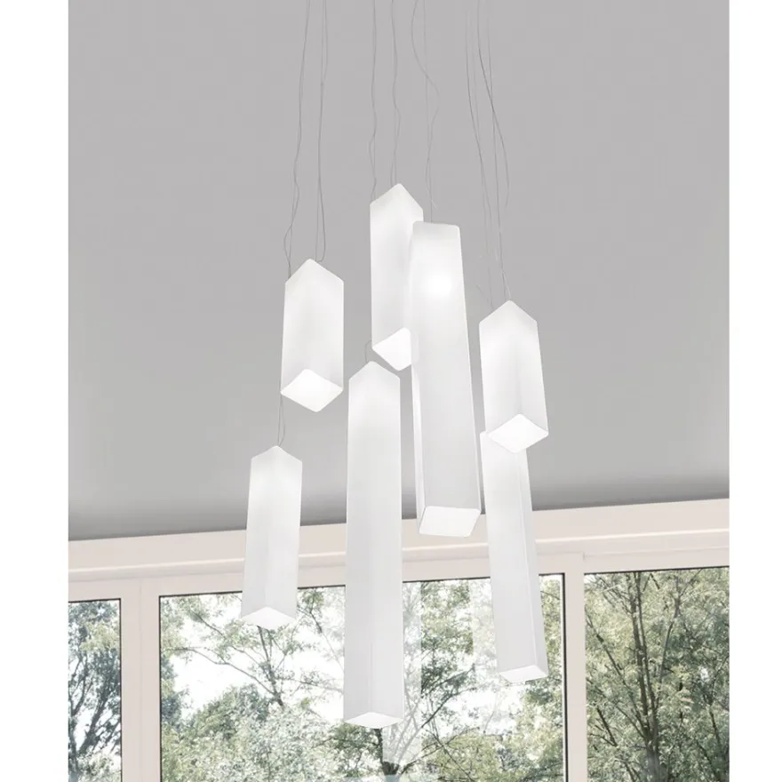 TUBES Pendelleuchte mit länglichem Glas