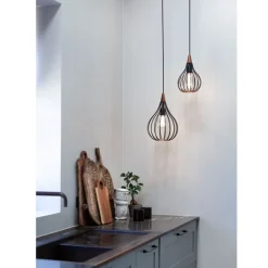 VAND Pendelleuchte mit Drahtkorb im Industrial Style