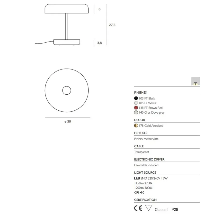 ZERIO Design Tischleuchte